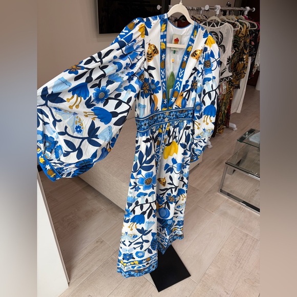 FARM RIO Floral cotton maxi dress - Picture 6 of 12